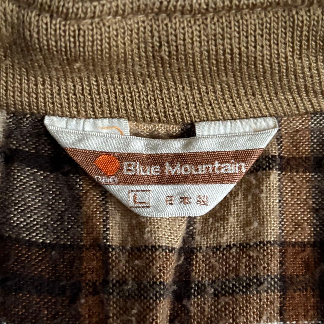 80s vintage】ジップブルゾン 裏地チェック レーヨン100% 短丈