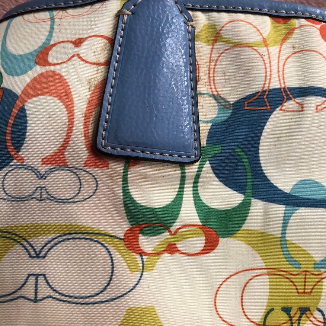 コーチ　がま口　ハンドバッグ