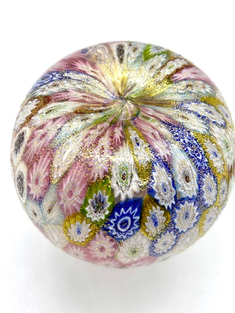 ムラノガラス ミルフィオリ香水瓶 & ボウル セット ベネチアンガラスP