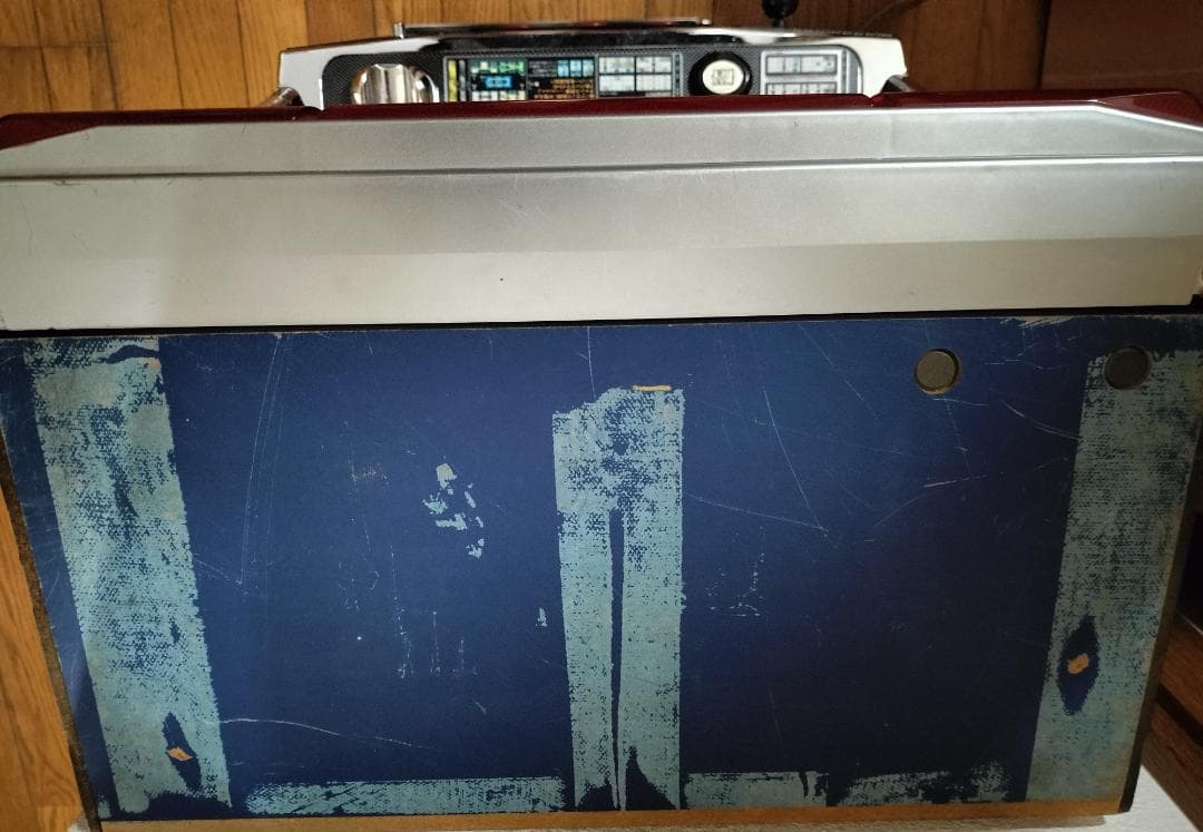 パチスロ実機】高砂☆ロッキー【オートプレイ付コイン不要機付】4号機