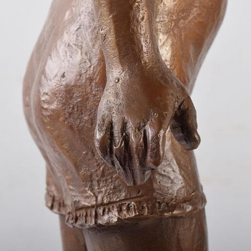 純作　ブロンズ像　少女像　置物　高さ約40cm　重さ約4.24㎏　VR8157H