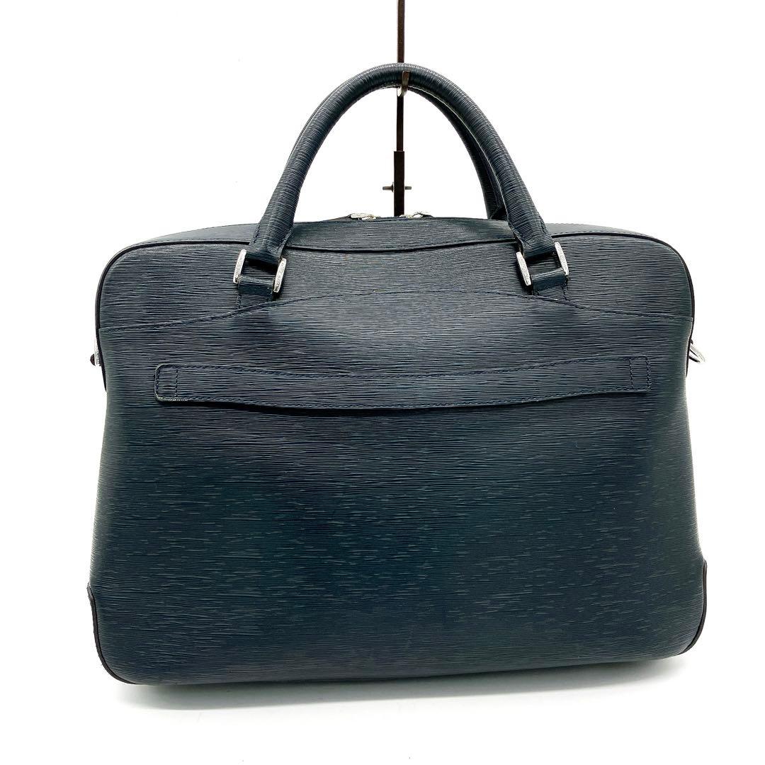 【PELLE MORBIDA】ブリーフケース　キャピターノ　ネイビー　レザー