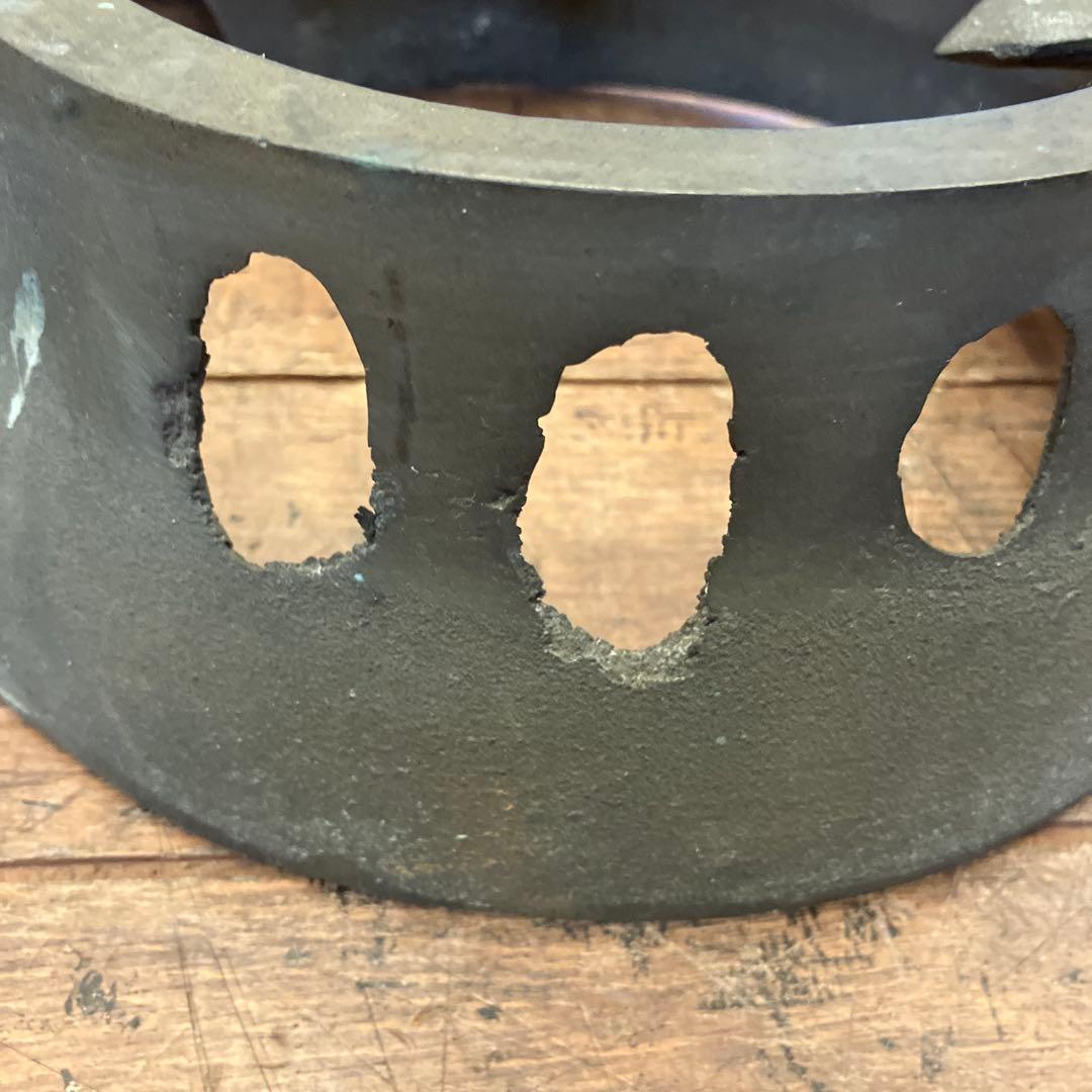 昭和レトロ 古道具 吉原五徳 五徳 真鍮 火鉢 囲炉裏 金属工芸 古民具