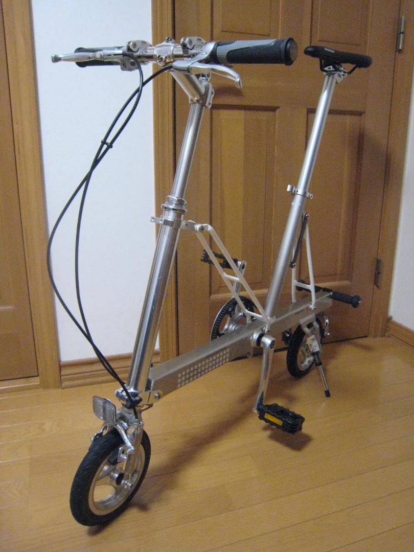 【程度良】キャリーミー(Carry me) ８インチ折りたたみ自転車 シルバー