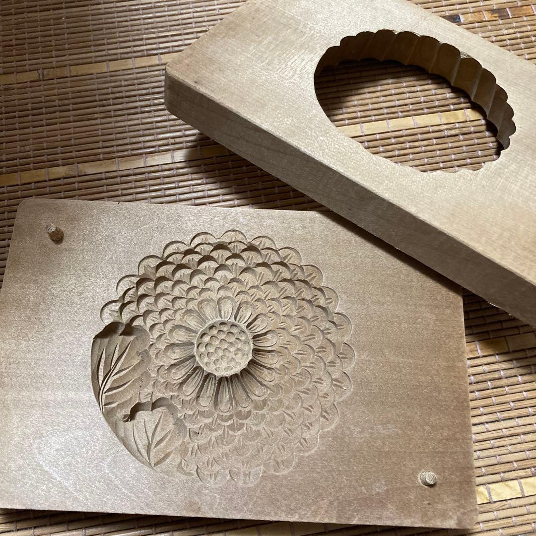 和菓子木型 落雁 菊 - メルカリ