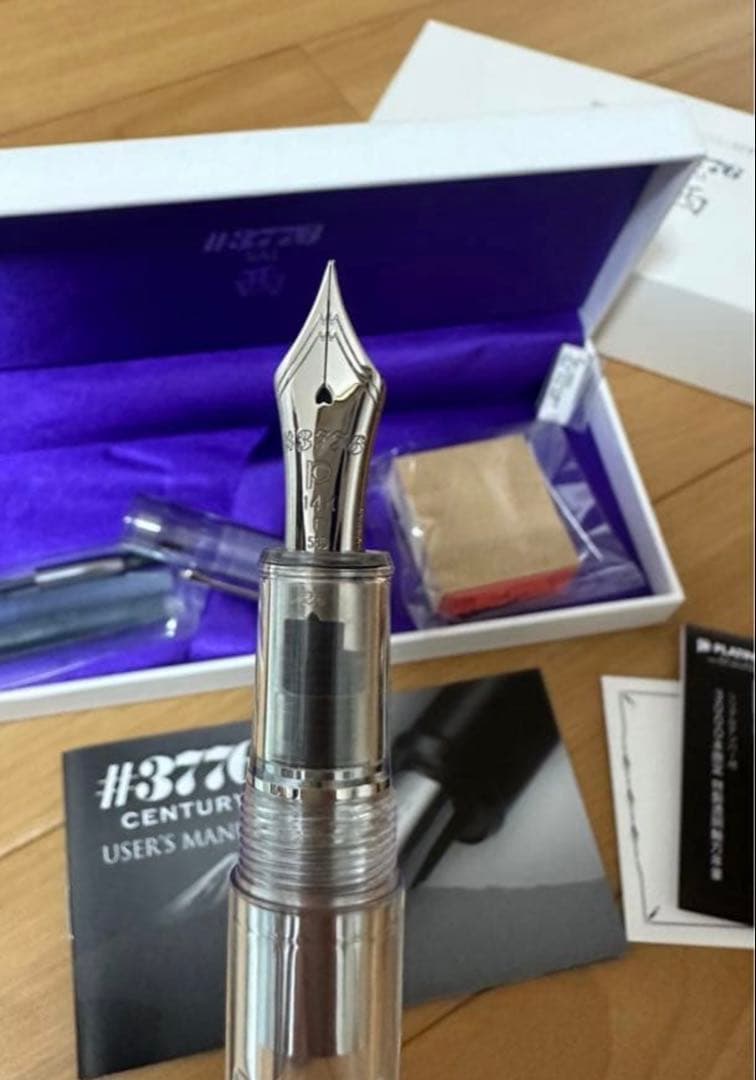 PLATINUM プラチナ 万年筆 #3776 西 sai センチュリー 中字 - メルカリ