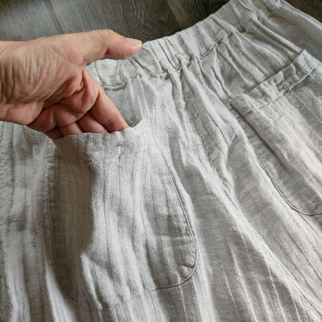 ✨極美品✨】Plantation◎メランジWAVEパンツ ライトグレー 値下げ【美