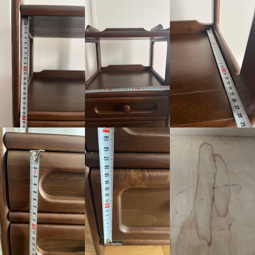 カリモク 電話台/サイドチェスト キャビネット 収納 タンス