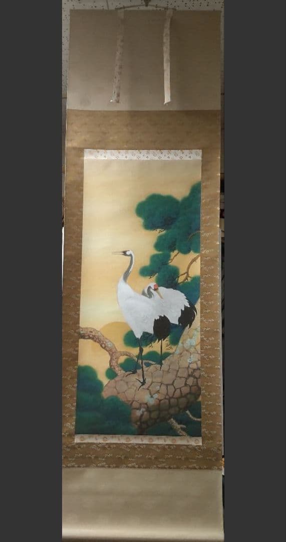 712*Z37絵画 日本画掛軸 茶掛軸 玉堂 骨董 掛け軸