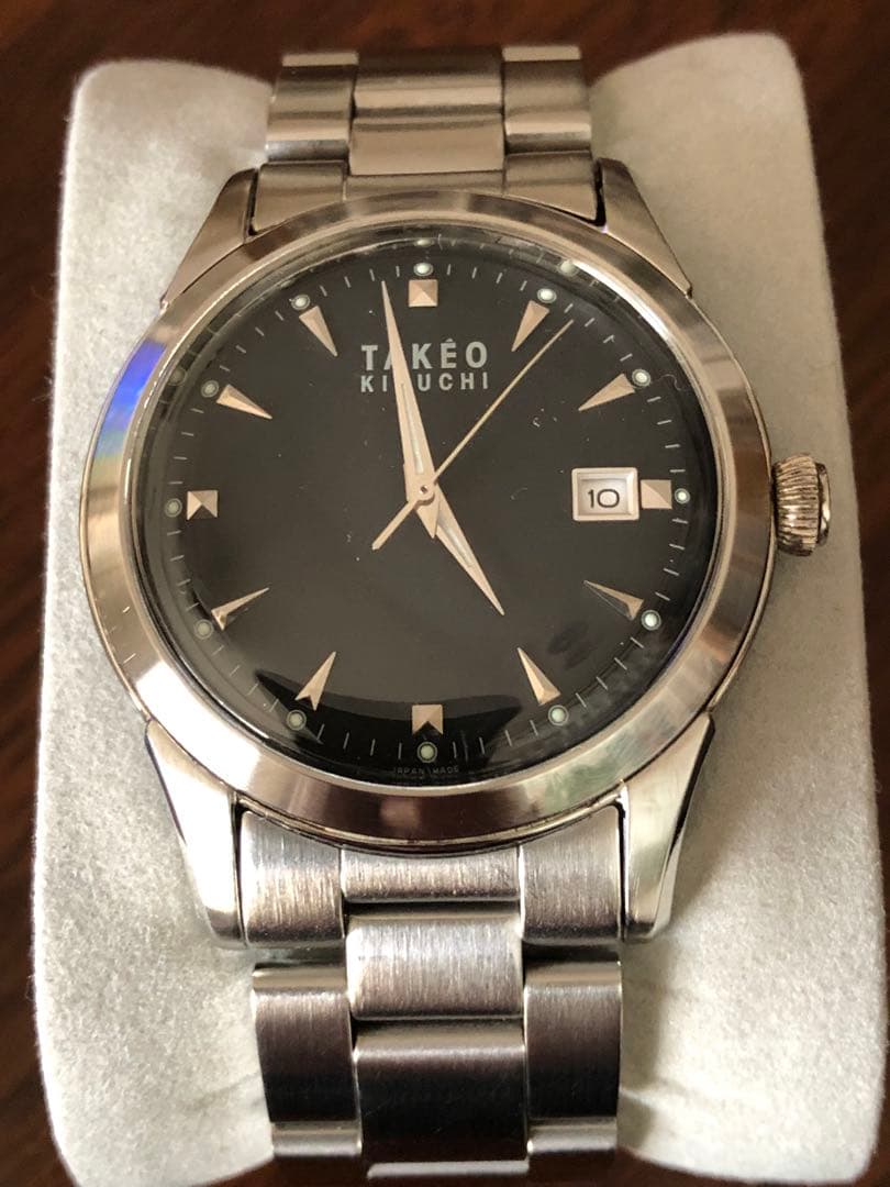 6月電池交換済！『美品』クラシックデザイン　上品な質感タケオキクチ　女性の方にも