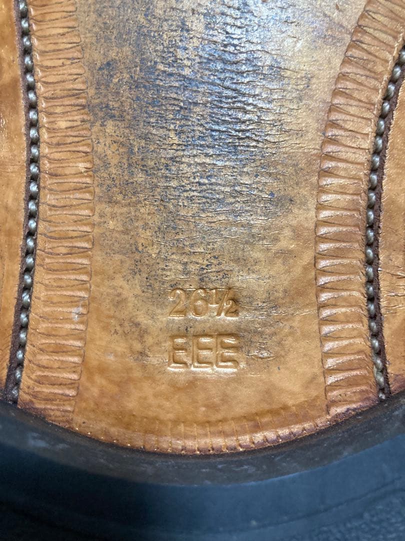 スコッチグレイン ベージュブラウン ビジネスシューズ　26.5 パーティ　結婚