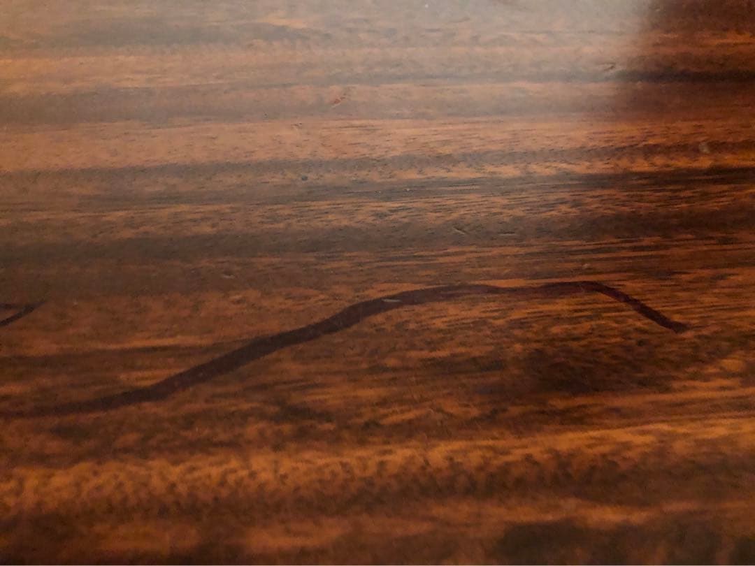 希少 一枚板　モンキーポッド　ダイニングテーブル　脚なし　木製