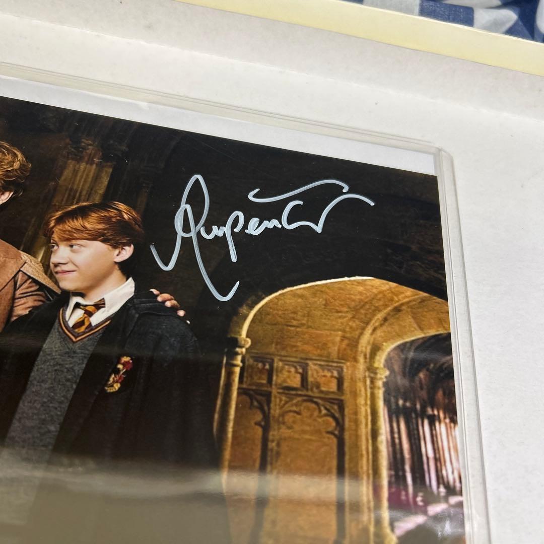ダニエル・ラドクリフ ＆ ルパート・グリント直筆サインフォト ハリー・ポッター