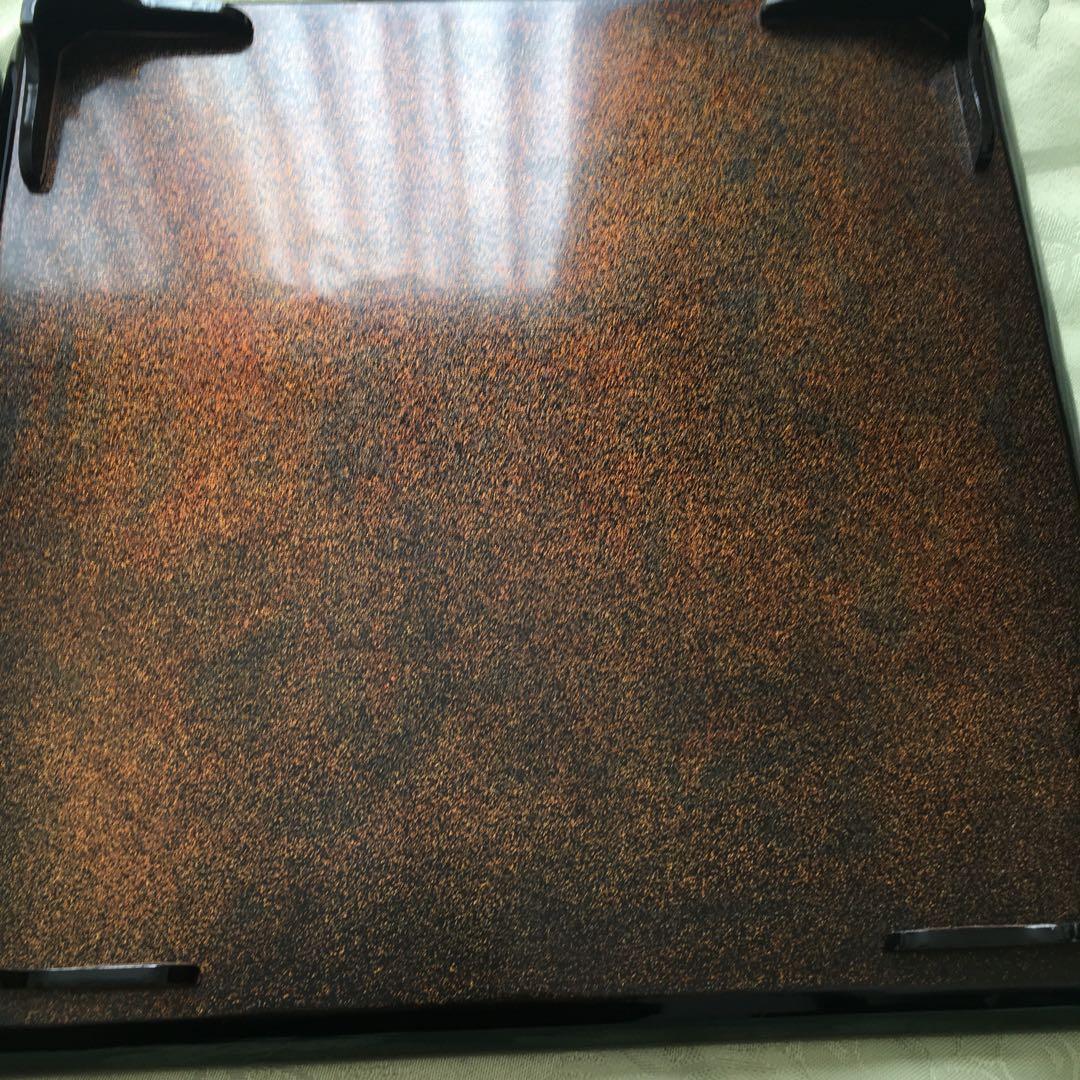 逸品! 極上春の七草蒔絵の四方脚付膳 蓋付碗 各2客