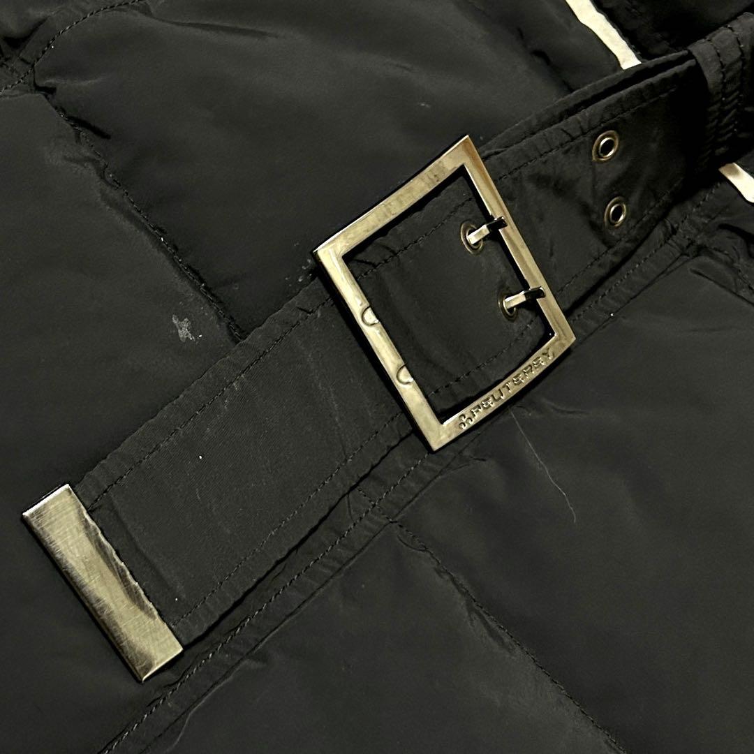 ピューテリー PEUTEREY ブルゾン ジャンパー 中綿 フード ブラック S