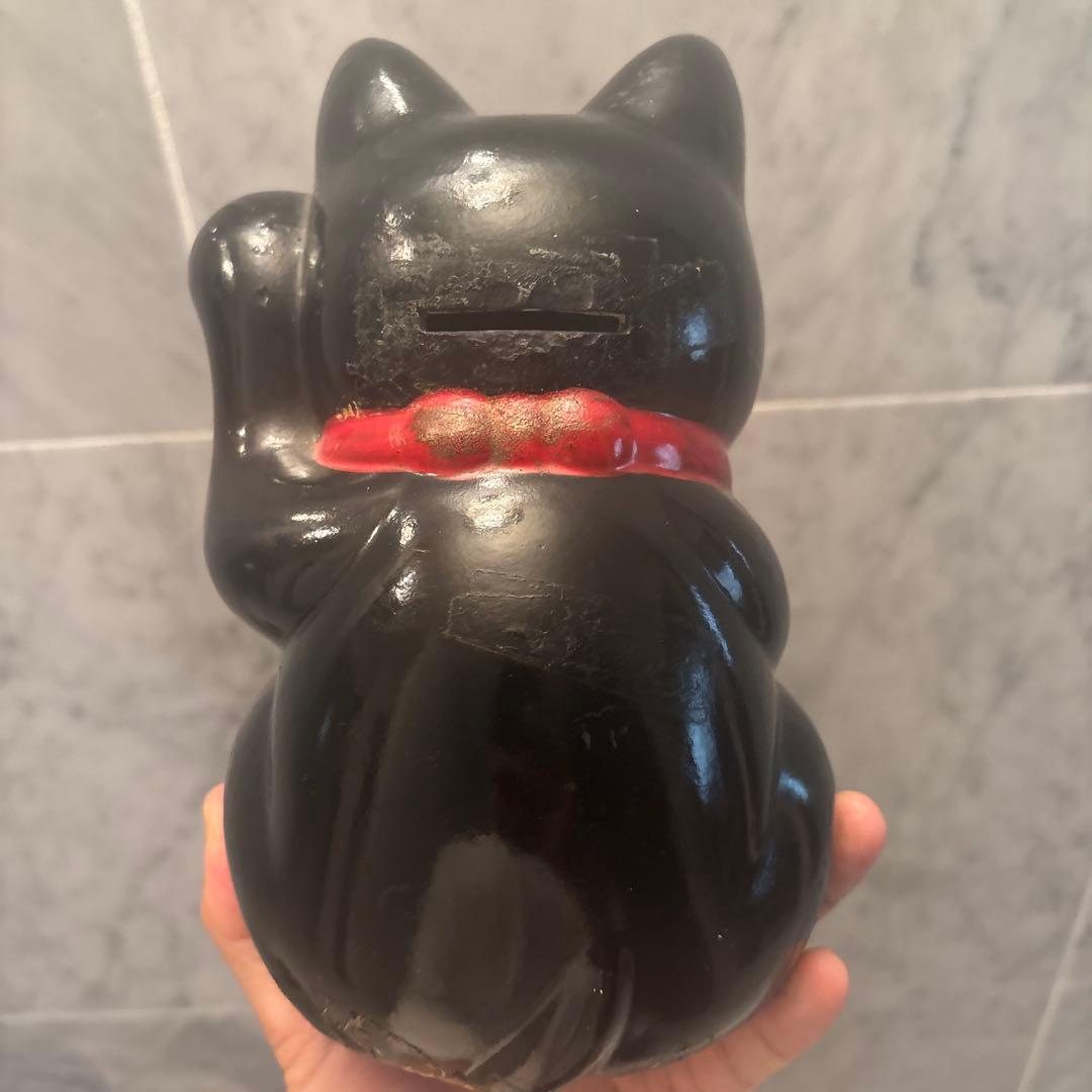 アンティーク手描きの長いお髭と大きな瞳が芸術的で打ち出の