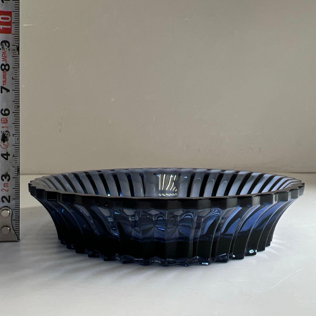 バカラ ミルニュイ ミッドナイトブループレート 幅13㎝ 東Y7-0530⭐︎1F