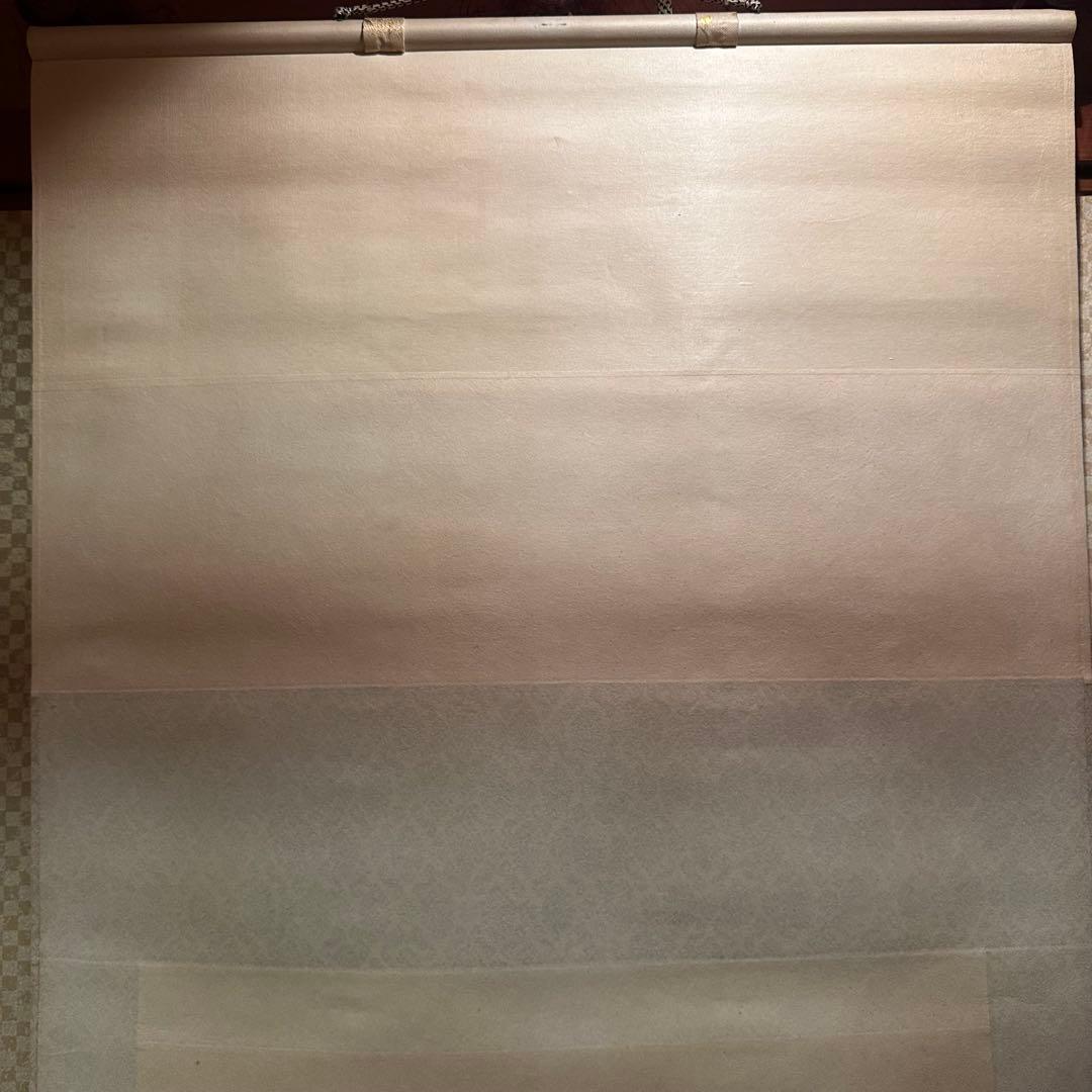 真作】掛軸 小川朝陽 菊 聖画会 共箱入