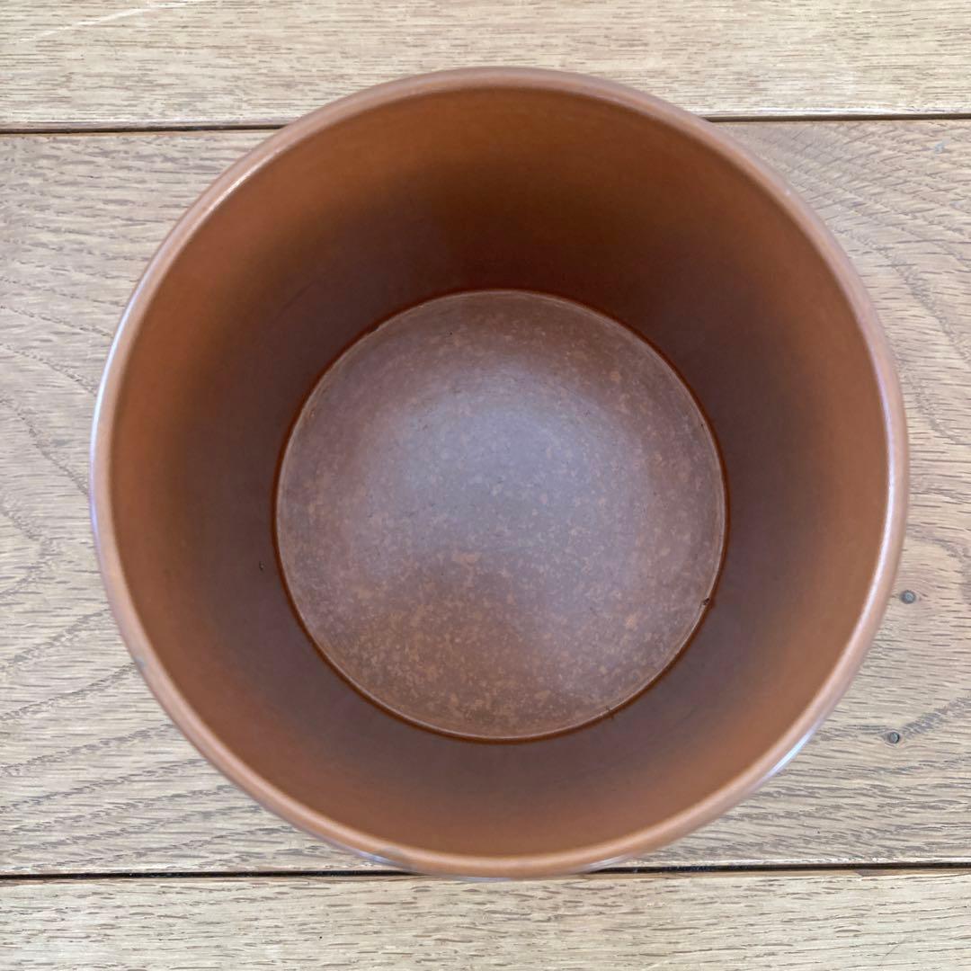 玉川堂 葉文 銅製 鎚起銅器 建水 茶こぼし 共箱 伝統工芸