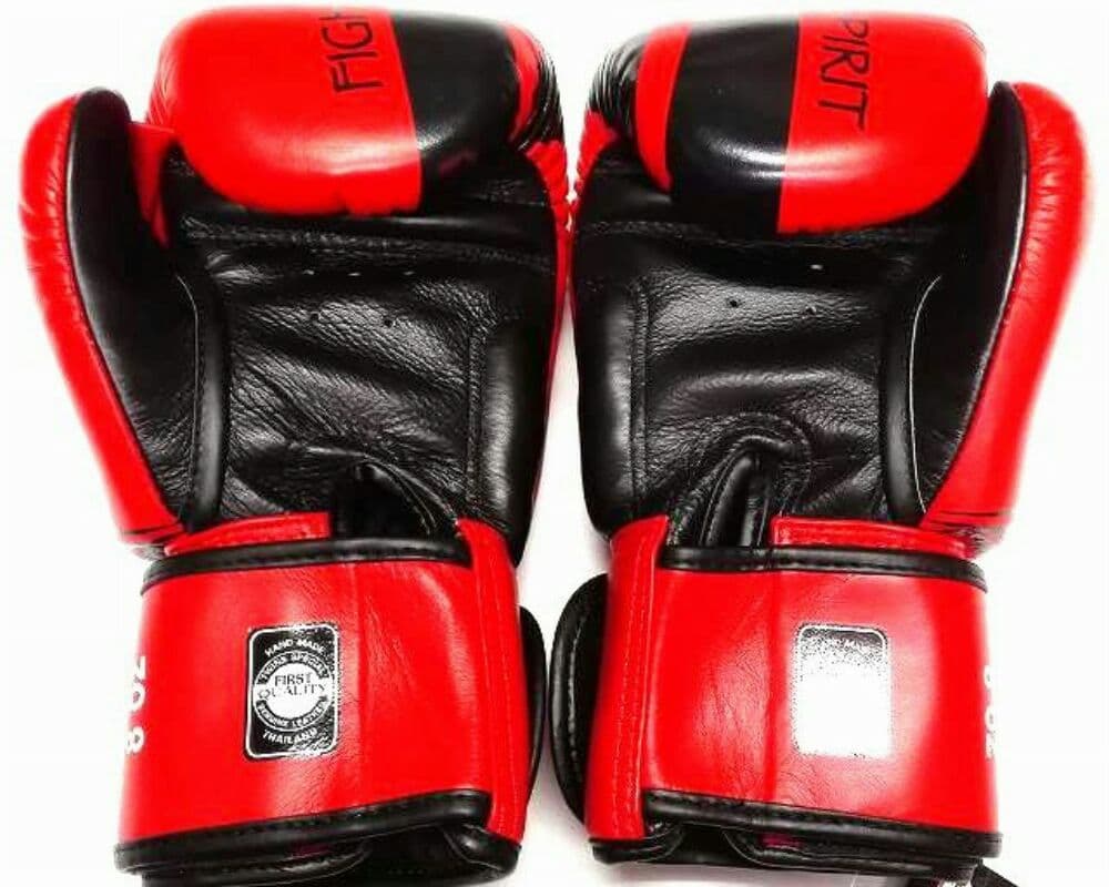 新品 正規 TWINS 本格ボクシンググローブ 赤白スター /ムエタイ/本革製