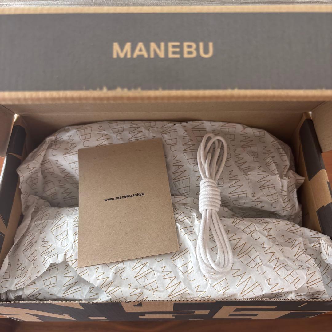 【美品】MANEBU マネブ　黒 レザー モカシンスタイル 27.5㎝