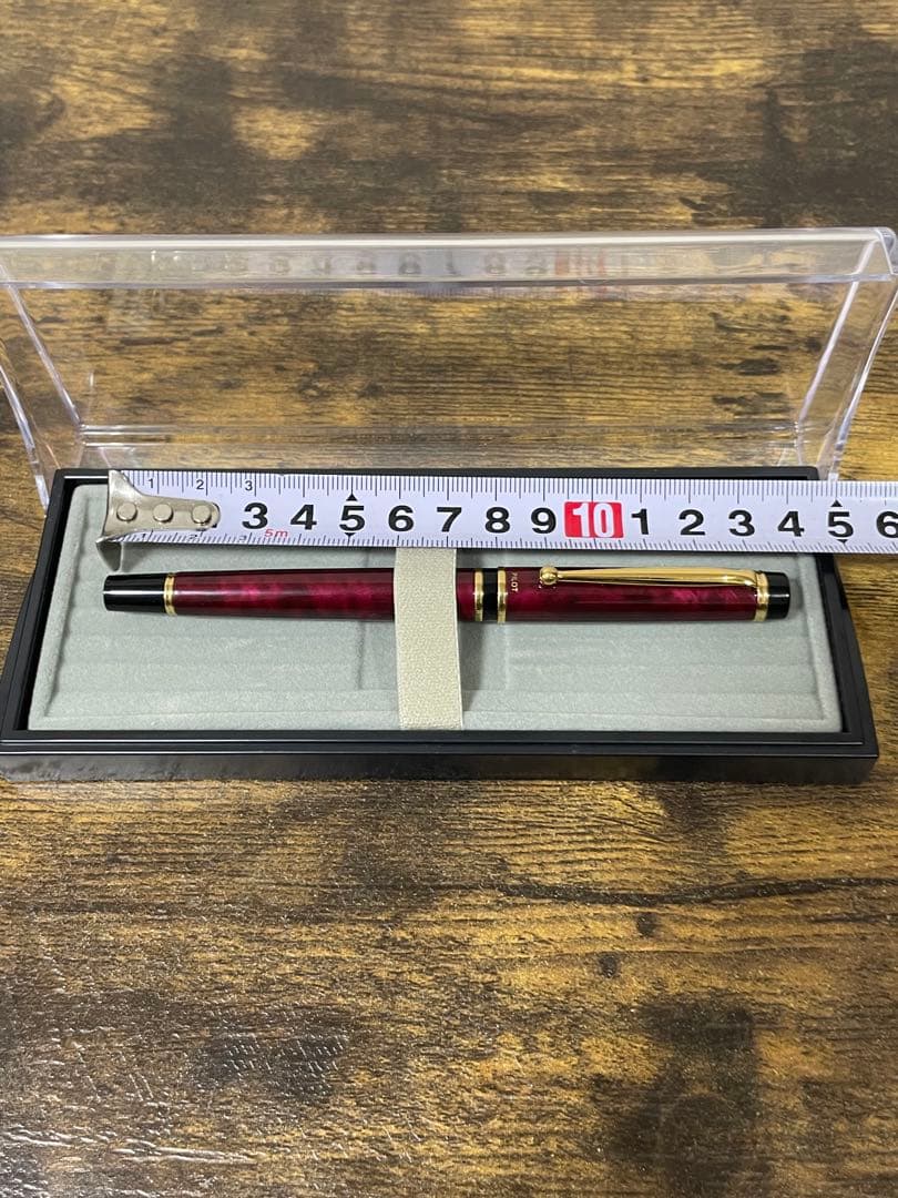試筆のみ 1996年製 初期型 グランセ ルビーレッド マーブル 万年筆 細字