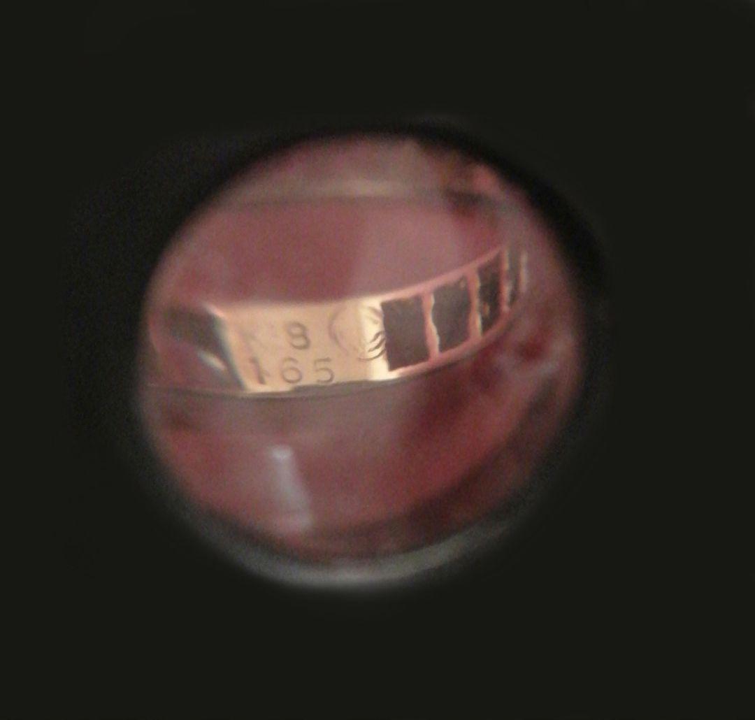 K18YG【3号】グラデーションカラーサファイア フルエタニティ ピンキーリング