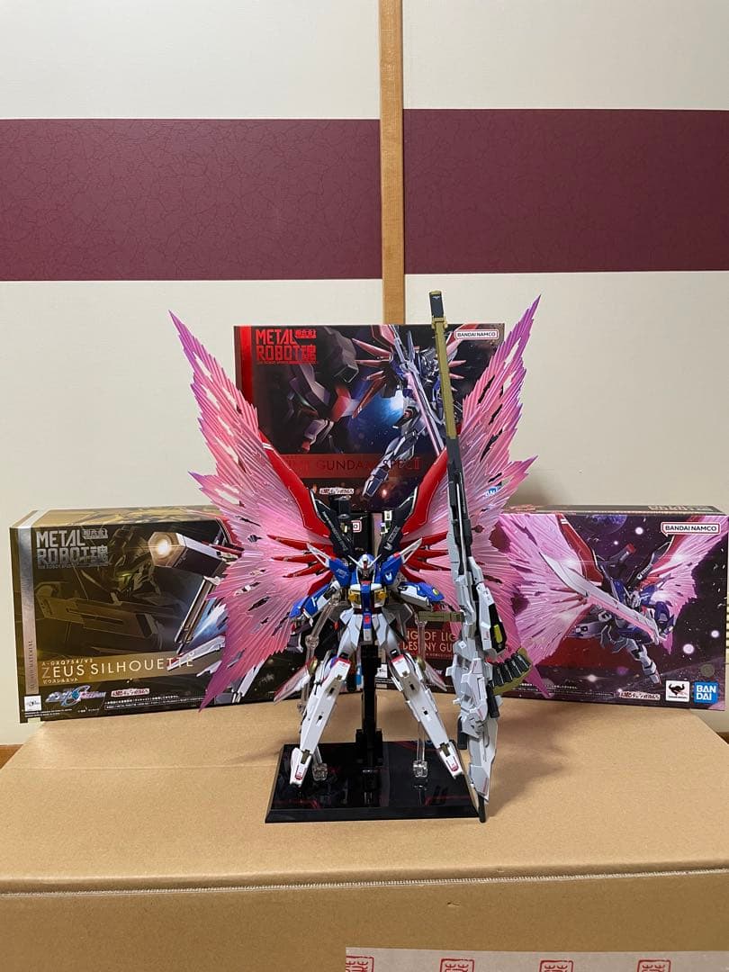 メタルロボット魂〜デスティニーガンダムSPEC2、ゼウスシルエット、光の翼〜3点