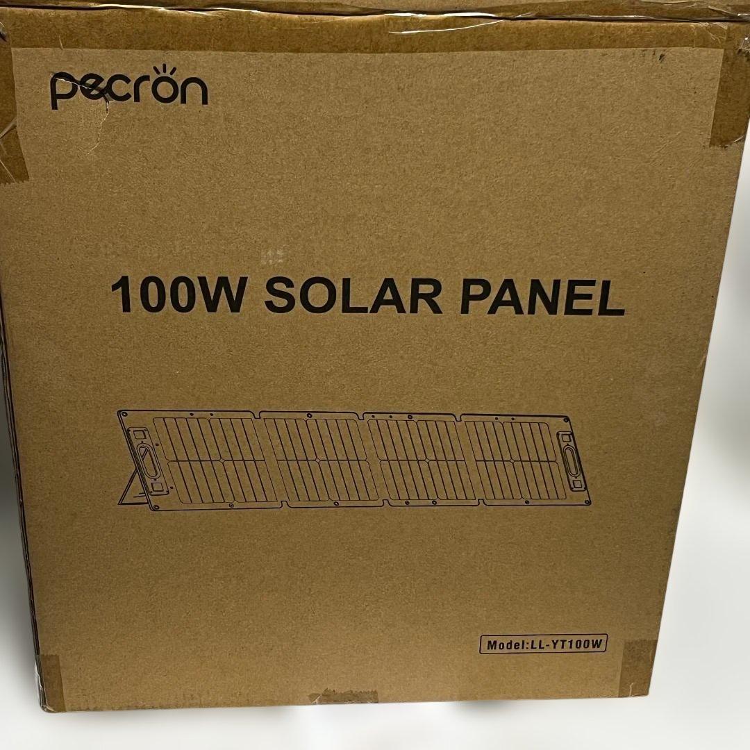 PECRON PV100 100W ソーラーパネル 折りたたみ DC5521 - メルカリ