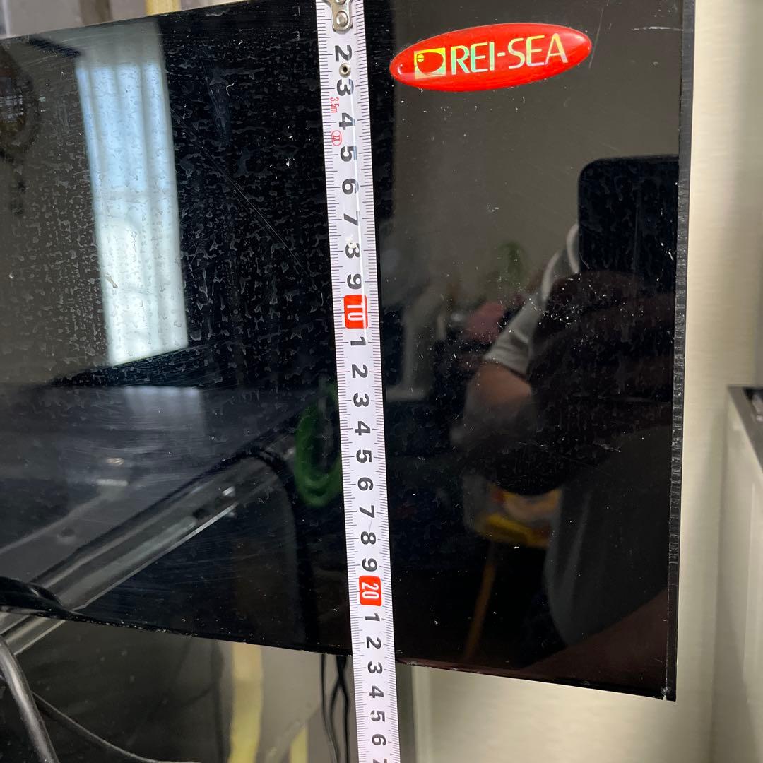 引き取り限定！アクリル水槽、背面、底面白1800✖︎600✖︎600上部濾過