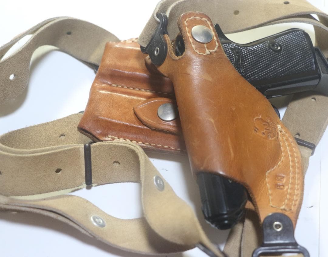 超貴重 ジャッカス製（ガルコの前身）ショルダーホルスターワルサーPPK