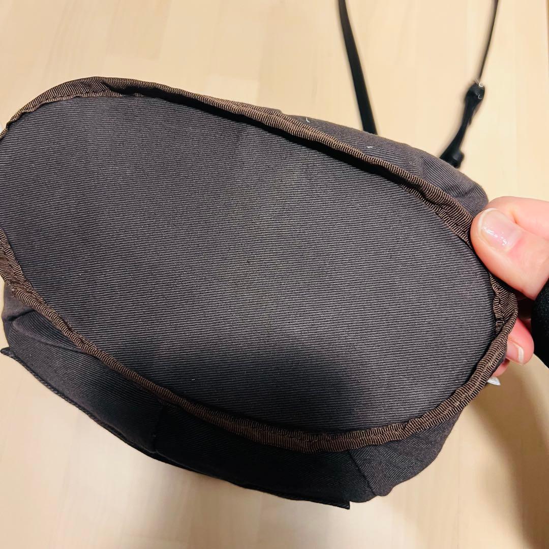 russet レザー巾着4wayショルダーバッグ