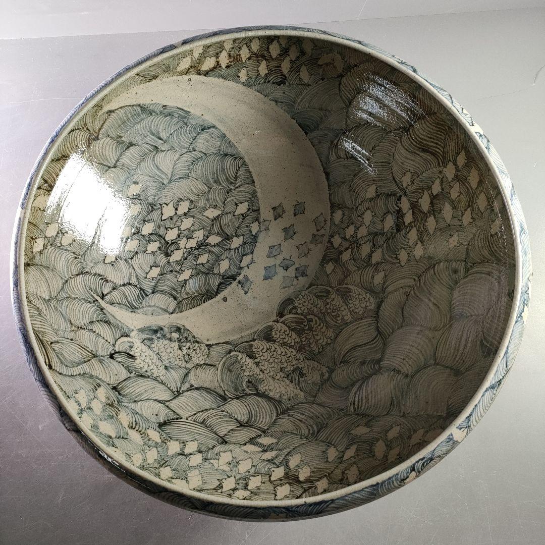 A885-4/九谷焼/九谷孝 造/大鉢/大皿/盛鉢/飾鉢/向付/