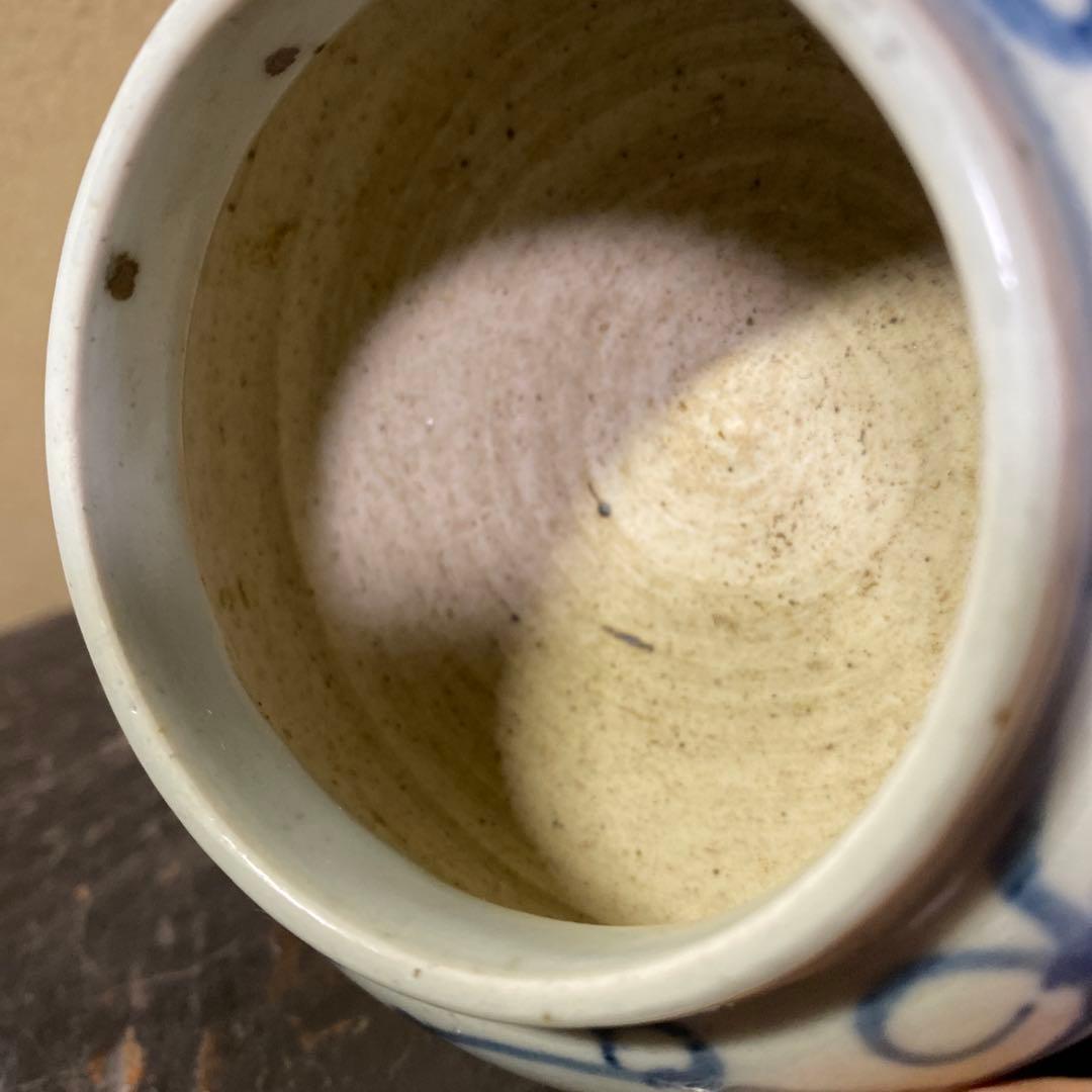 中国古玩 染付草花文水滴 - メルカリ