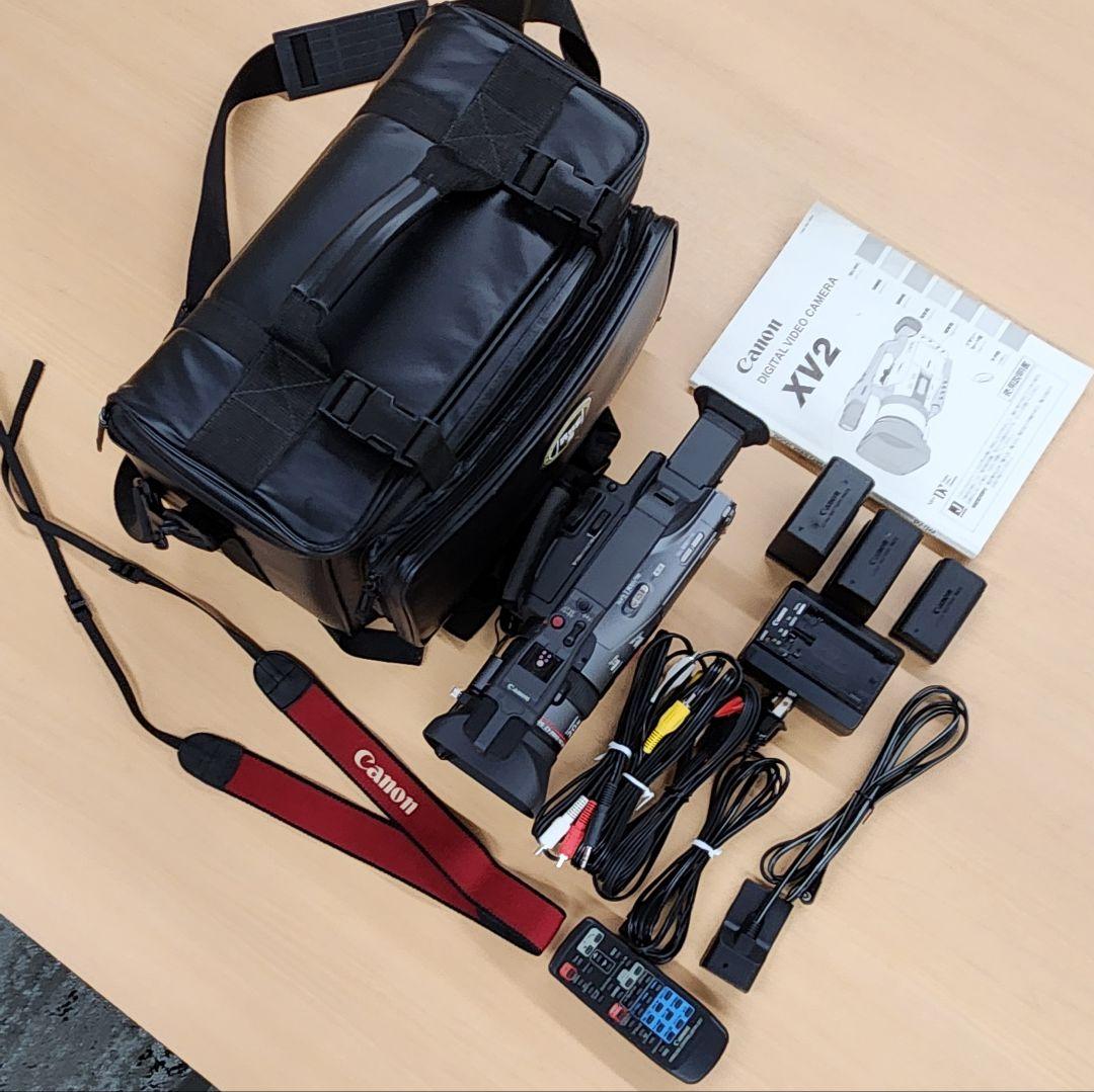 業務用 ビデオカメラ CANON XV2 セット バッテリー3個付き