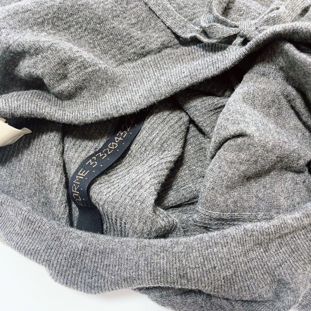フォルメデエクスプレッション メンズニットサルエルパンツ チャコール