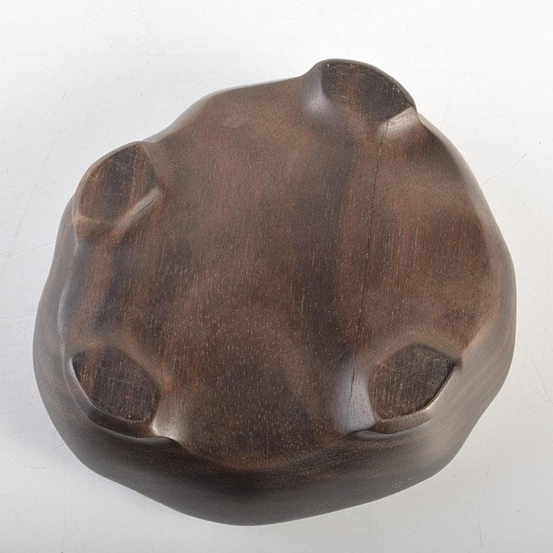 盆石 床飾 天然石 鑑賞石 置物 重さ約1514g 唐木台付 C R7370