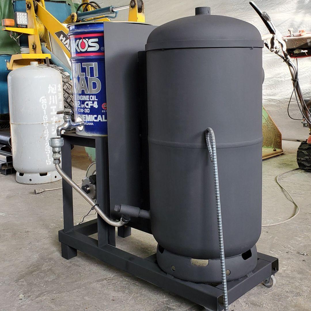 くるま好き様専用 廃油ストーブ 塗装無し蛇口のみ付属
