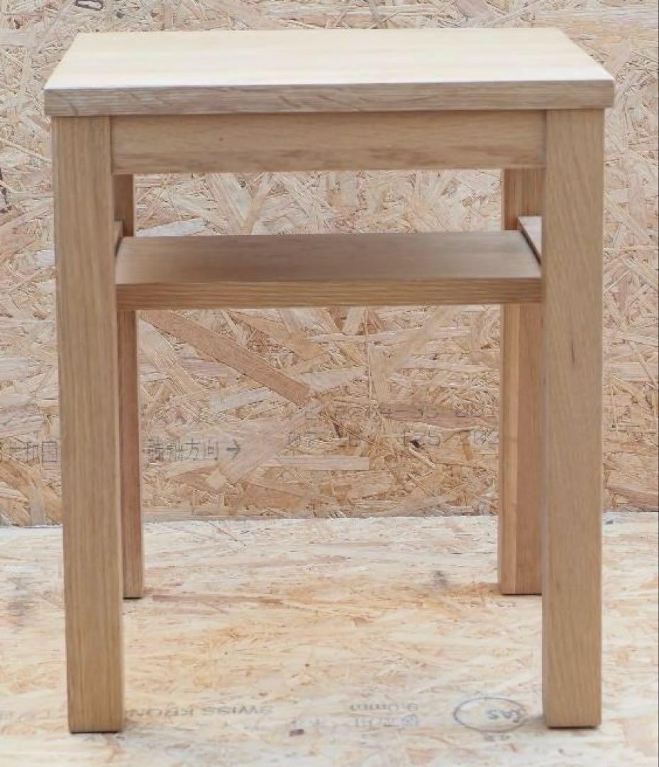 無垢材　スツール　オーク材　2個セット　無印良品？