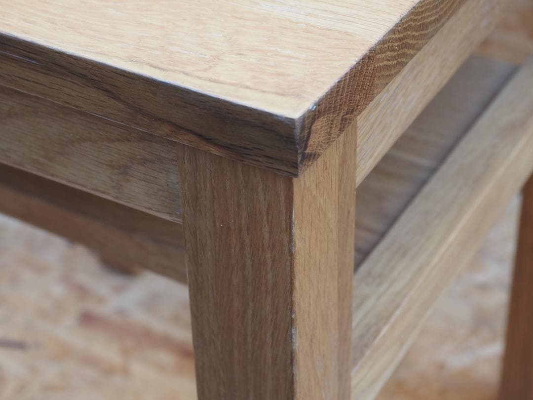 無垢材　スツール　オーク材　2個セット　無印良品？