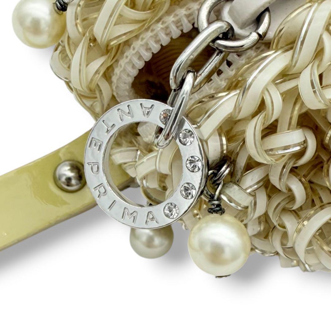 【レア品】アンテプリマ　パール　ワイヤーバッグ パーティーバッグ　ハンドバッグ