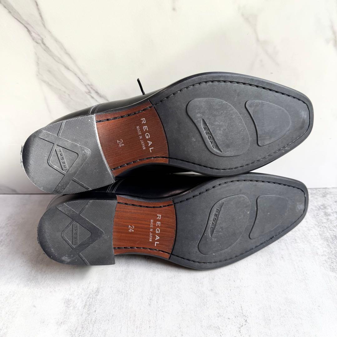 リーガル 725R ビジネスシューズ 24cm ストレートチップ ブラック