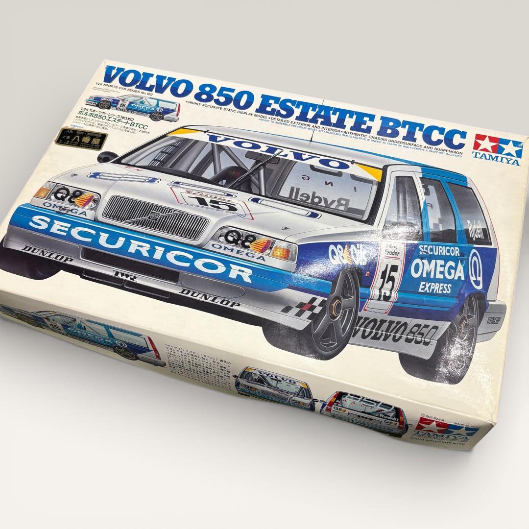 タミヤ 1/24 ボルボ 850 エステート BTCC 未組立 プラモデル Model Kit Volvo 850 Estate BTCC Display Model TAMIYA 1/24 Scale