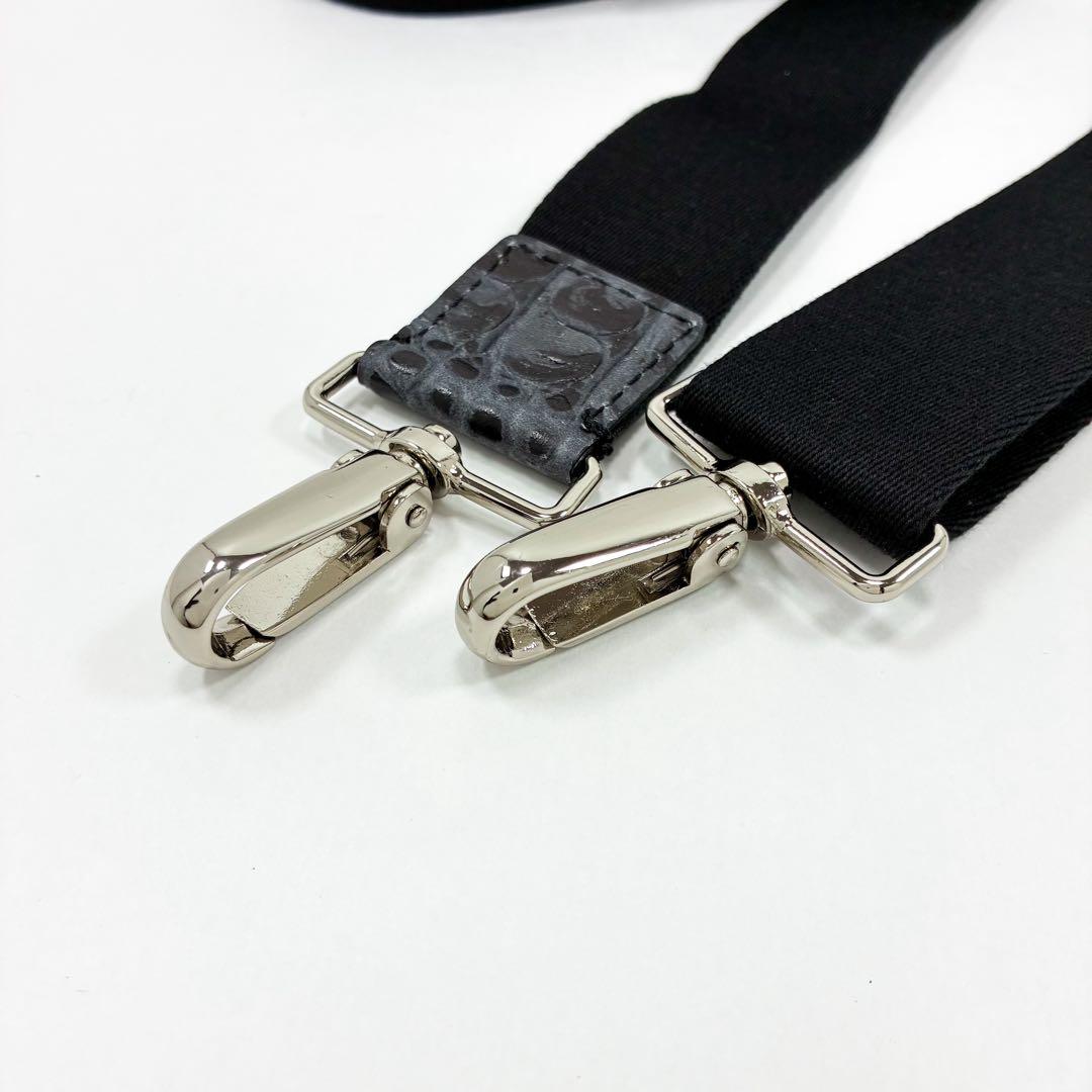 STEFANO MANO ステファノマーノ　クロコ型押し　レザー　ビジネスバッグ