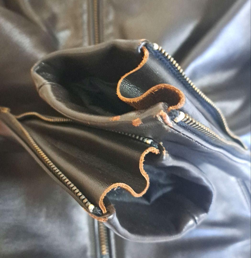 VANSON B シングルライダース オクタゴン 36 ダークブラウン バンソン