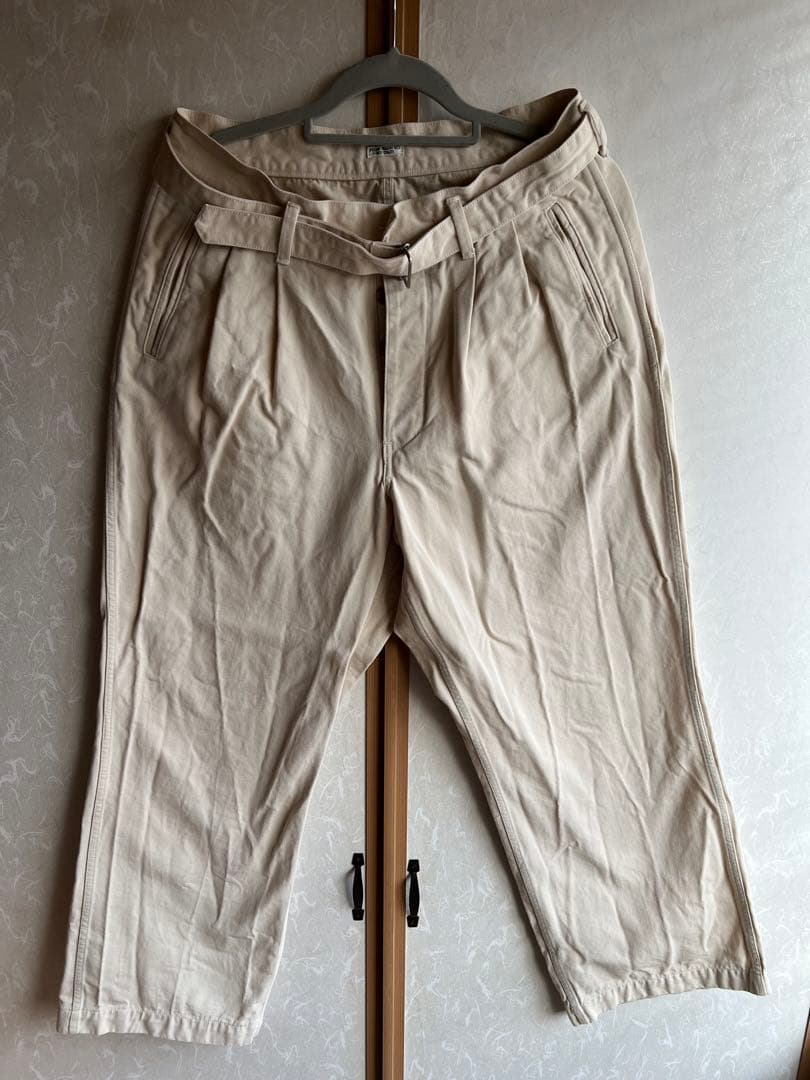 PHIGVEL MAKERS & CO オフホワイトチノパン フィグベル メンズパンツ