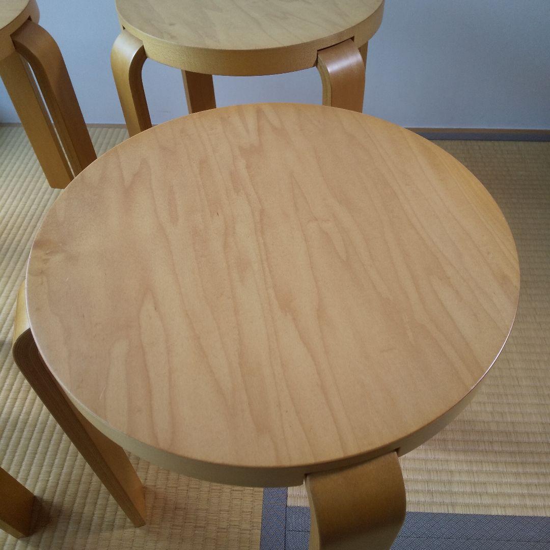 カンディハウス スツール 111s 矢萩喜従郞デザイン ４点セット