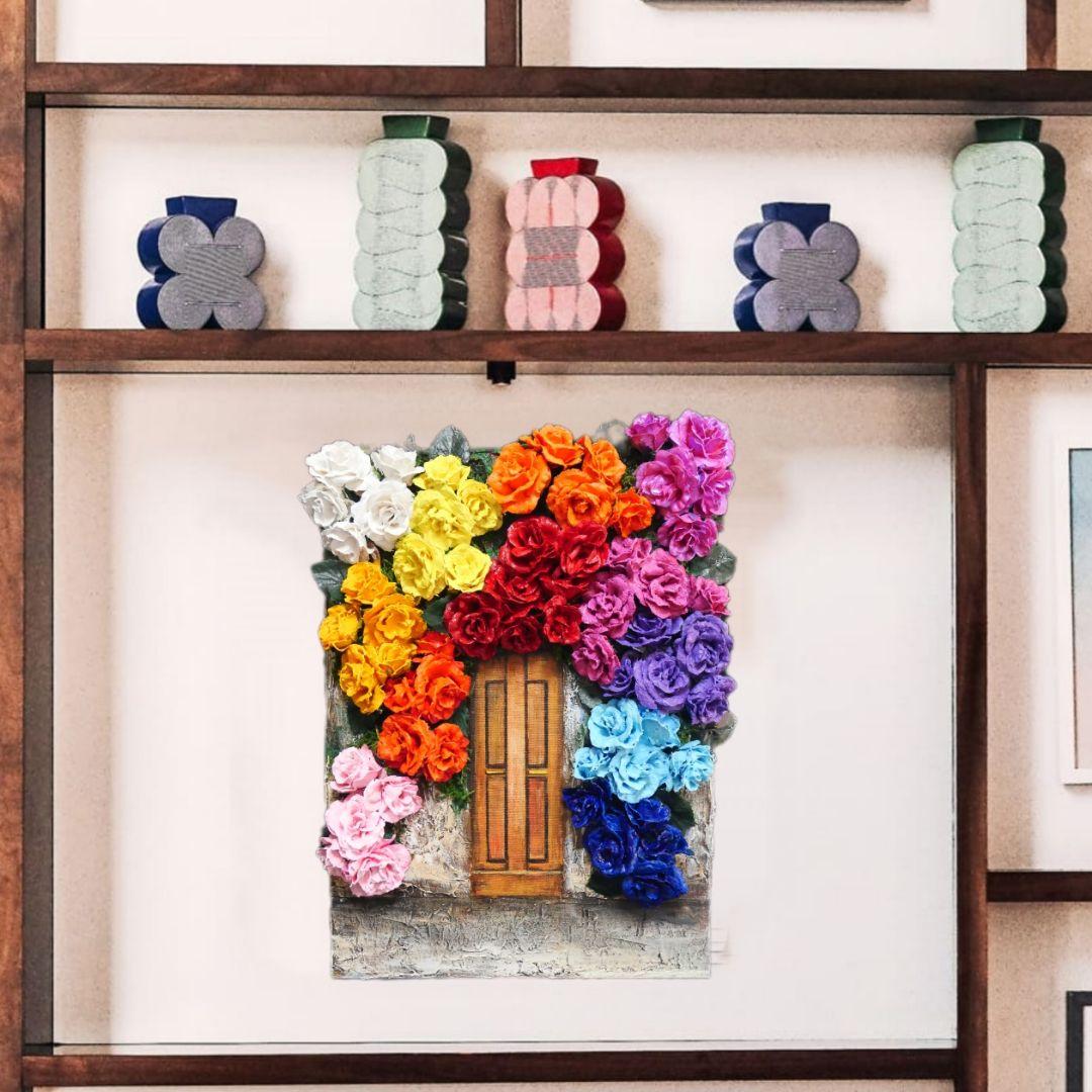 油絵 油彩 油彩画 絵 絵画 【rose door】