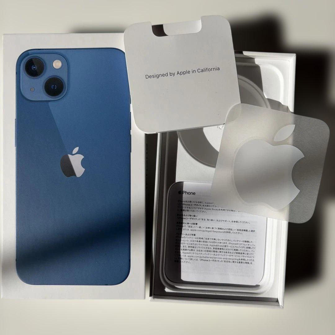 超美品 iPhone13 「バッテリー89%」128GB SIMフリー ブルー - メルカリ