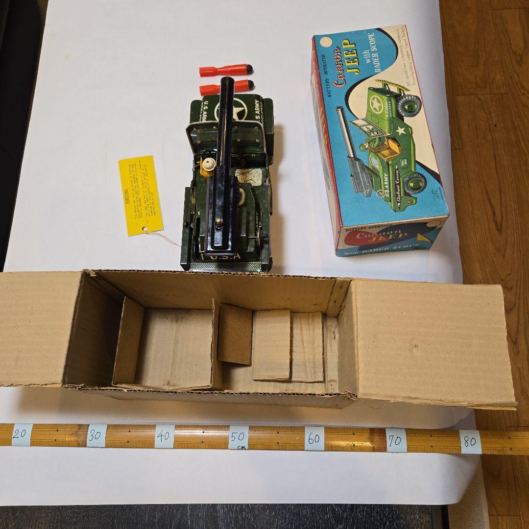 U.S. ARMY ミリタリージープ ミサイル付き(箱付き、日本製:ALPS社)